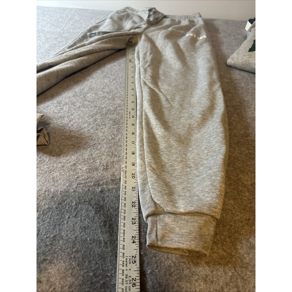 Boston Hoodie Sweatpants Tracksuit Set  Jr M Gray EST 1997 Graphic Fleece - Picture 2 of 11